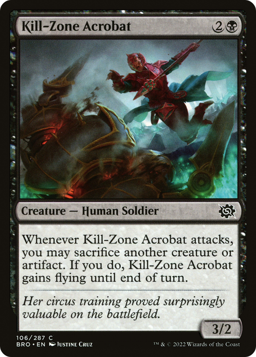 Kill-Zone Acrobat (BRO-106) - The Brothers' War Foil
