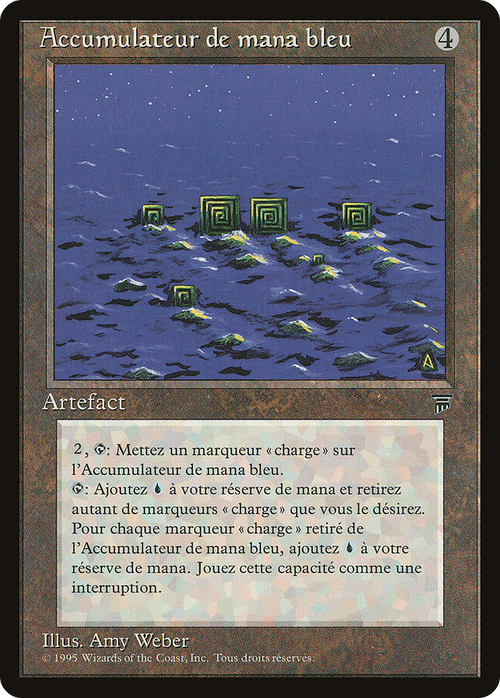Blue Mana Battery (French) - "Accumulateur de mana bleu" (REN-) - Renaissance