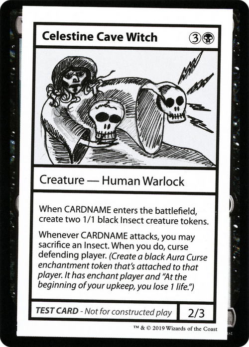 Celestine Cave Witch (No PW Symbol) (CMB1-037) - Mystery Booster Playtest Cards 2021