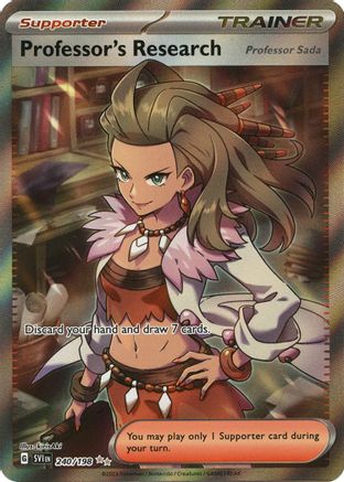 Professor's Research [Professor Sada] 240/198  - Holofoil SV01 Scarlet & Violet Base Set - Ultra Rare