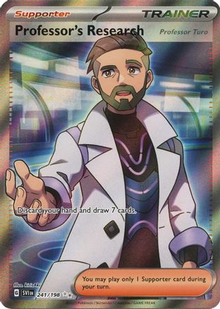 Professor's Research [Professor Turo] 241/198  - Holofoil SV01 Scarlet & Violet Base Set - Ultra Rare