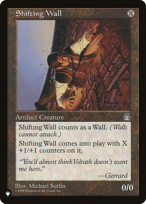 Shifting Wall (LIST-) - The List