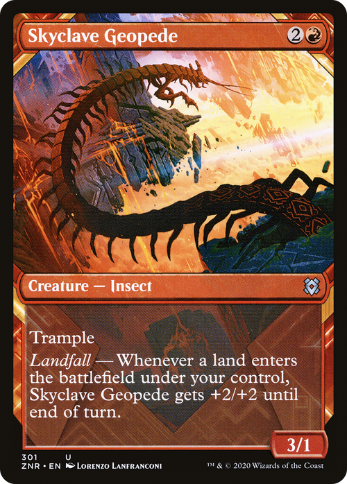Skyclave Geopede (Showcase) (ZNR-301) - Zendikar Rising: (Showcase)