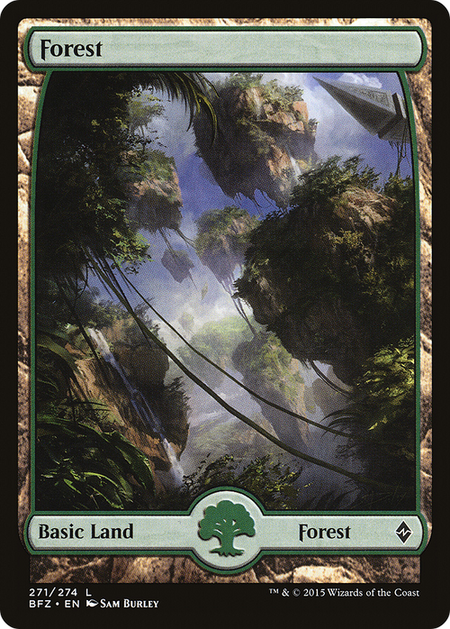 Forest (271) - Full Art (BFZ-271) - Battle for Zendikar