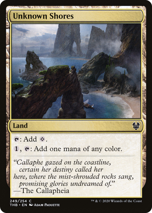 Unknown Shores (THB-249) - Theros Beyond Death Foil