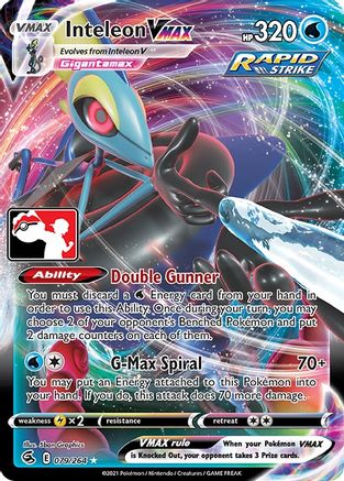 Inteleon VMAX/264  - Holofoil Prize Pack Series Cards - Ultra Rare