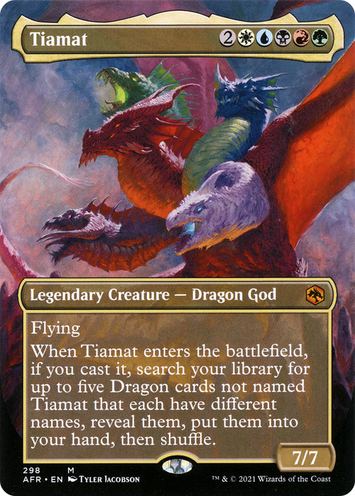 Tiamat (Borderless) (AFR-298) - Adventures in the Forgotten Realms (Borderless)