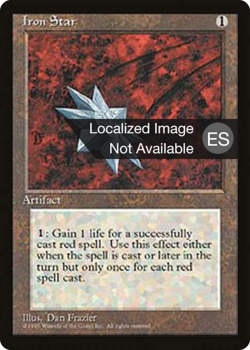 Iron Star (4BB-) - Fourth Edition Foreign Black Border