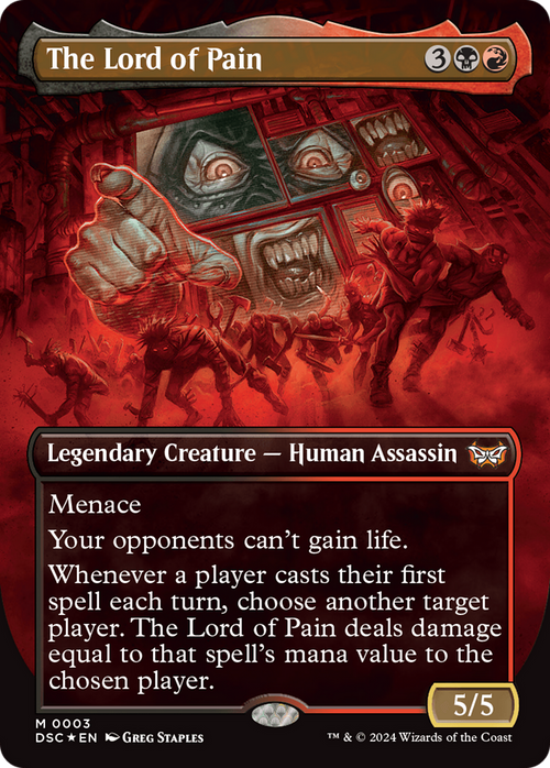 The Lord of Pain (Borderless) (DSC-003) - Duskmourn: House of Horror Commander