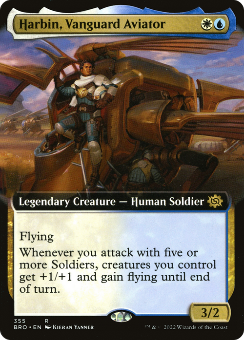 Harbin, Vanguard Aviator (Extended Art) (BRO-355) - The Brothers' War: (Extended Art)