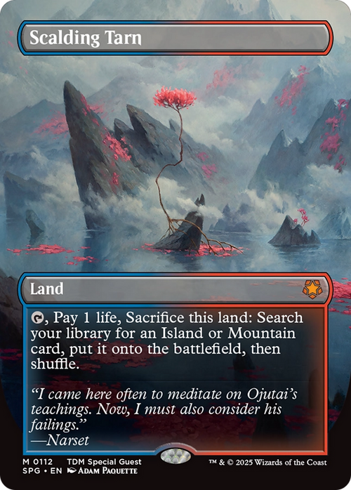 Scalding Tarn (Borderless) (SPG-112) - Special Guests Foil