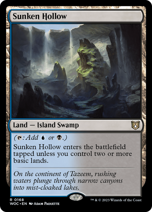 Sunken Hollow (WOC-168) - Wilds of Eldraine Commander