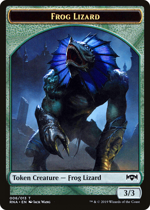 Frog Lizard Token (RNA-006) - Ravnica Allegiance Tokens