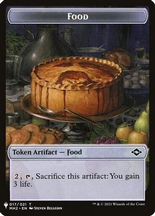 Food // Golem Double-sided Token (LIST-17 // 27) - The List Reprints
