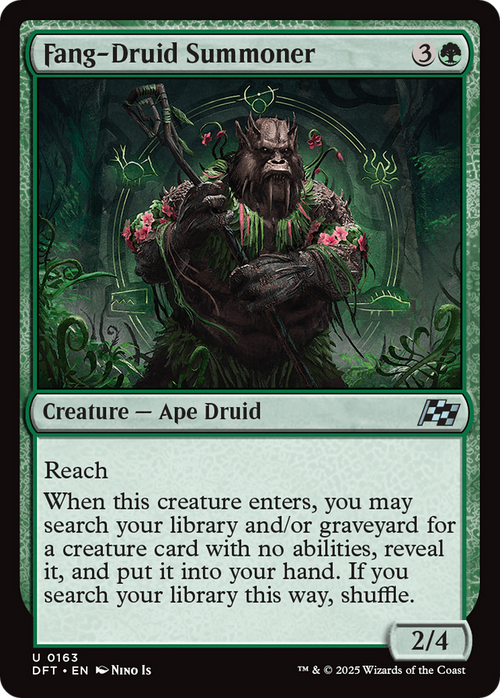 Fang-Druid Summoner (DFT-163) - Aetherdrift Foil