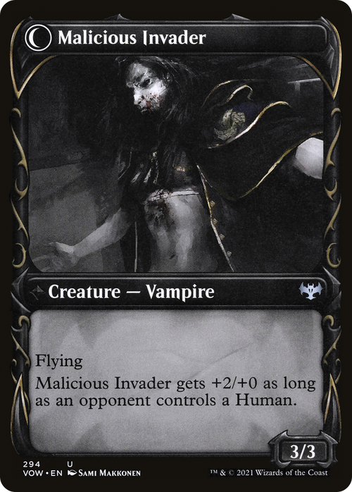 Innocent Traveler (Showcase) (VOW-294) - Innistrad: Crimson Vow: (Showcase, Double Faced Transform) Foil
