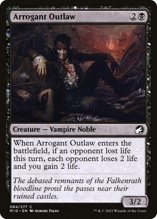 Arrogant Outlaw (MID-084) - Innistrad: Midnight Hunt