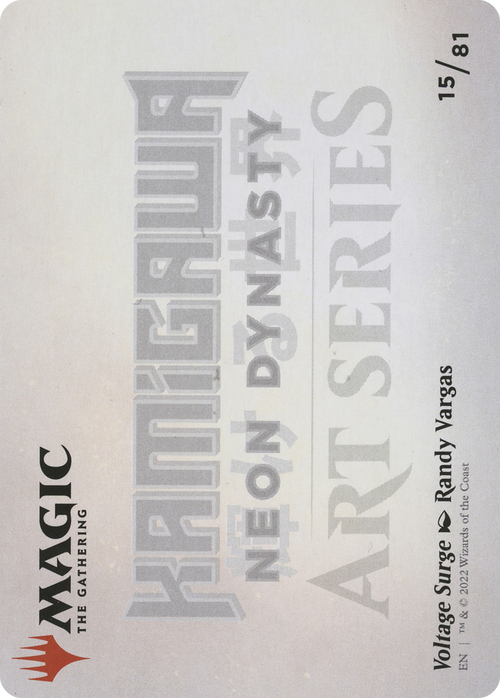 Voltage Surge // Voltage Surge (ANEO-015) - Neon Dynasty Art Series (Borderless) Foil