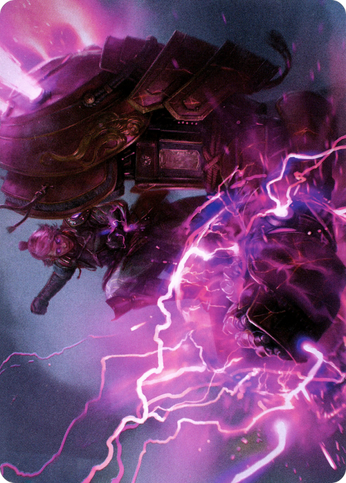 Voltage Surge // Voltage Surge (ANEO-015) - Neon Dynasty Art Series (Borderless) Foil
