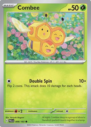 Combee 008  - Reverse Holofoil SV02 Paldea Evolved - Common
