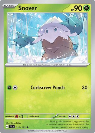 Snover 010  - Reverse Holofoil SV02 Paldea Evolved - Common
