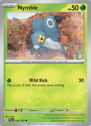Nymble 020/193  SV02 Paldea Evolved - Common