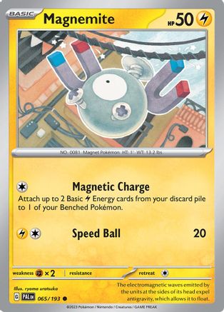 Magnemite 065  - Reverse Holofoil SV02 Paldea Evolved - Common