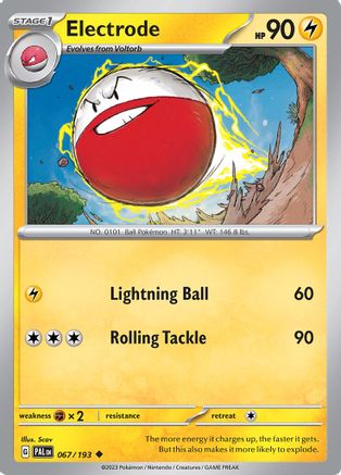 Electrode 067  - Reverse Holofoil SV02 Paldea Evolved - Uncommon