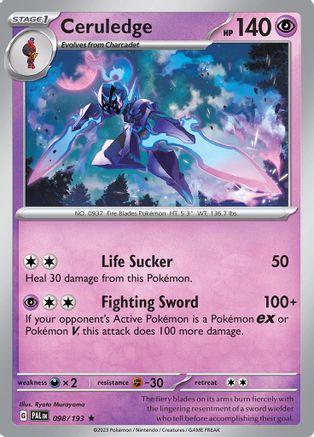 Ceruledge 098  - Holofoil SV02 Paldea Evolved - Rare
