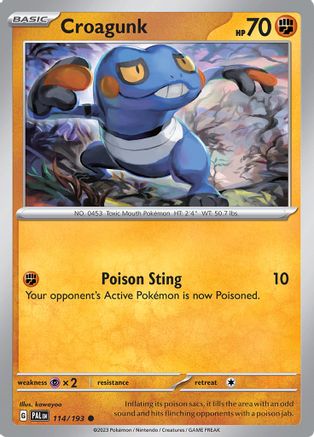 Croagunk 114  SV02 Paldea Evolved - Common