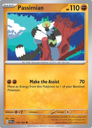 Passimian 118  - Reverse Holofoil SV02 Paldea Evolved - Uncommon