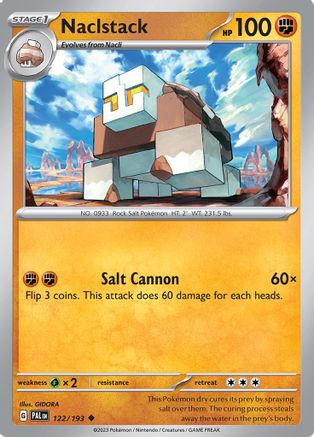 Naclstack 122  - Reverse Holofoil SV02 Paldea Evolved - Uncommon