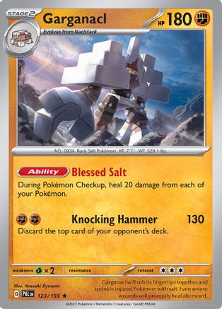 Garganacl 123  - Holofoil SV02 Paldea Evolved - Rare