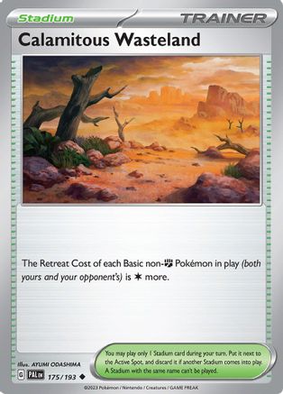 Calamitous Wasteland 175  - Reverse Holofoil SV02 Paldea Evolved - Uncommon