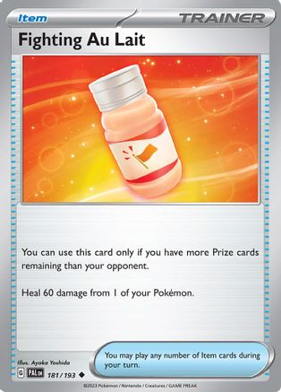 Fighting Au Lait 181  - Reverse Holofoil SV02 Paldea Evolved - Uncommon