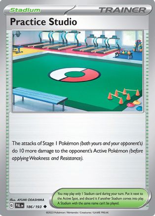 Practice Studio 186  - Reverse Holofoil SV02 Paldea Evolved - Uncommon