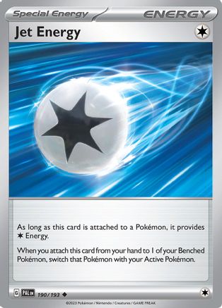 Jet Energy 190  - Reverse Holofoil SV02 Paldea Evolved - Uncommon