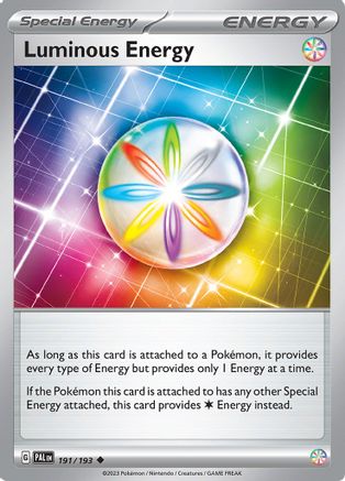 Luminous Energy 191  - Reverse Holofoil SV02 Paldea Evolved - Uncommon