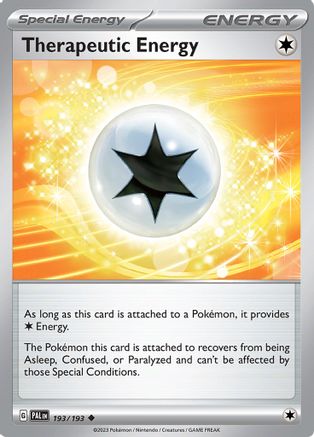 Therapeutic Energy 193  - Reverse Holofoil SV02 Paldea Evolved - Uncommon