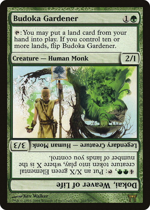 Budoka Gardener // Dokai, Weaver of Life (CHK-202) - Champions of Kamigawa Foil