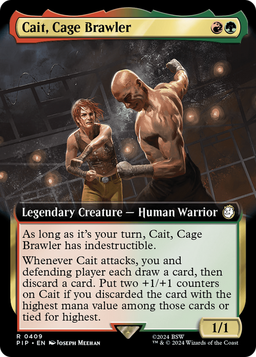 Cait, Cage Brawler (Extended Art) (PIP-409) - Fallout: (Extended Art)