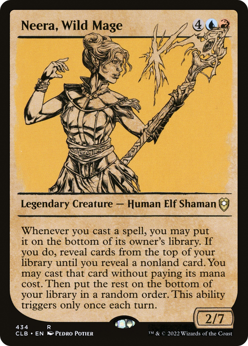 Neera, Wild Mage (Showcase) (CLB-434) - Commander Legends: Battle for Baldur's Gate: (Showcase)