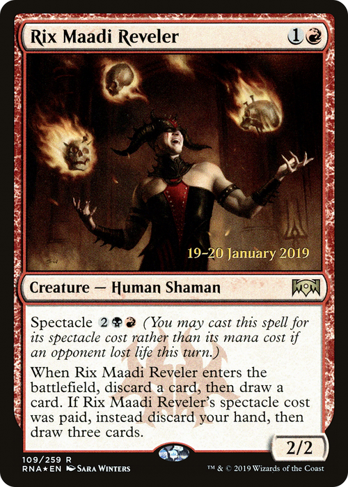 Rix Maadi Reveler (PRE-109S) - Ravnica Allegiance Promos Foil