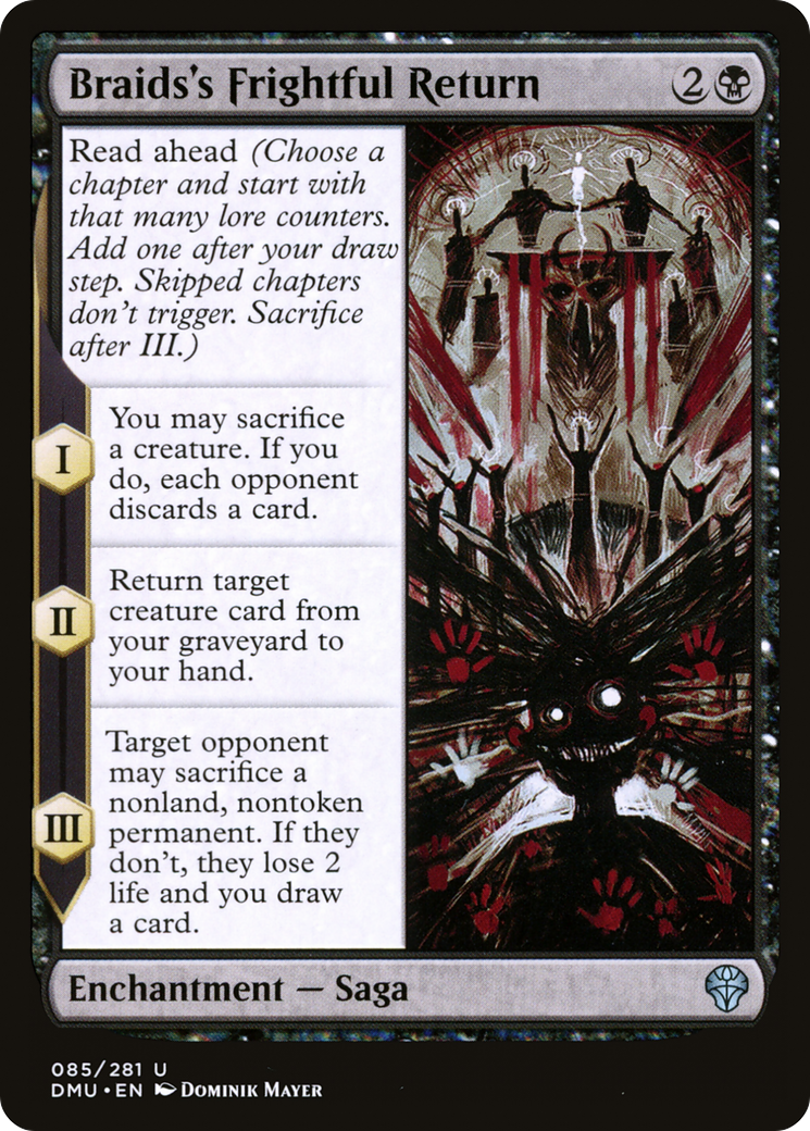 Braids's Frightful Return (DMU-085) - Dominaria United Foil