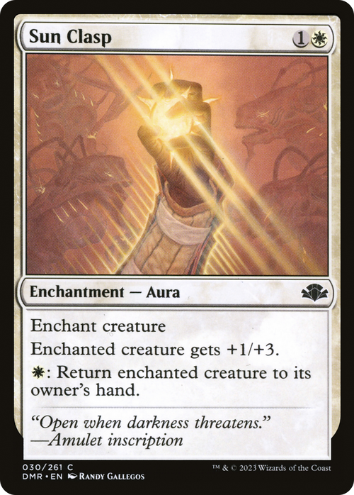 Sun Clasp (DMR-030) - Dominaria Remastered Foil