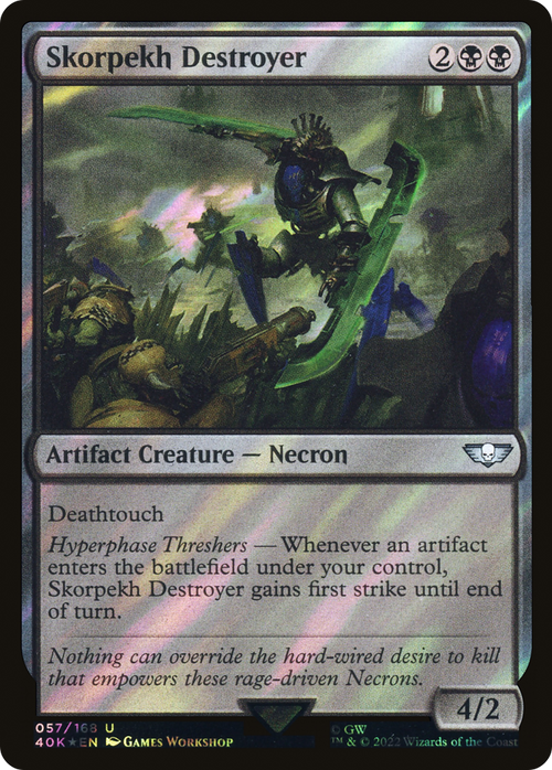 Skorpekh Destroyer (Surge Foil) (40K-057) - Warhammer 40,000 Commander Foil