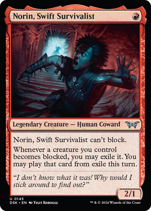 Norin, Swift Survivalist (0145) (DSK-145) - Duskmourn: House of Horror