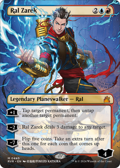 Ral Zarek (Anime Borderless) (RVR-445) - Ravnica Remastered Foil
