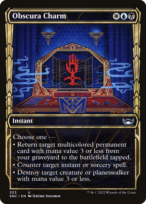 Obscura Charm (Showcase) (SNC-323) - Streets of New Capenna: (Showcase)