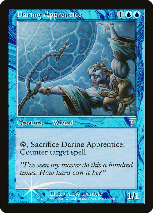Daring Apprentice (7ED-068) - 7th Edition Foil